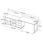 Kit 2 Peças Para Escritório Com Escrivaninha Next E Balcão No