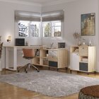 Kit 2 Peças Para Escritório Com Escrivaninha Next E Balcão No