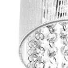 Kit 2 Pendente Cupula Redondo Clearfio Cristal Acr. Branco