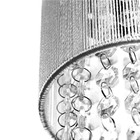 Kit 2 Pendente Cupula Redondo Clearfio Cristal Acr. Prata