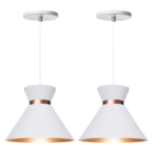 Kit 2 Pendente Lustre Luminária Berlin 15cm Branco