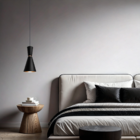 Kit 2 Pendente Lustre Luminária Cone Moscou 39cm Preto