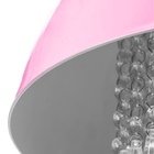 Kit 2 Pendente Meia Lua 40cm Rosa Bebe Com Cristal Acrilico