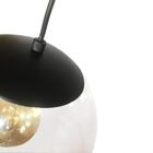 Kit 2 Pendente Redondo Esfera 30cm Preto Madelustre