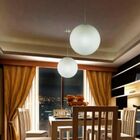 Kit 2 Pendente Redondo Esfera Grande 45cm Leitoso Madelustre