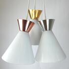 Kit 2 Pendente Sinus 4001 Branco C/ Cobre/1