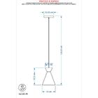 Kit 2 Pendente Sinus 4001 Preto  C/ Cobre/1