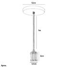 Kit 2 Pendente Tubo Cilindro Nordic Cobre