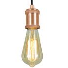 Kit 2 Pendente Tubo Cilindro Nordic Cobre