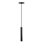 Kit 2 Pendente Tubo Palito Moderno 30cm - Preto