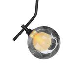 Kit 2 Pendentes Aro Duplo Jabuticaba Preto Harmony Fumê