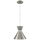 Kit 2 Pendentes Berlin 21cm Mesa Balcão Gourmet Escovado