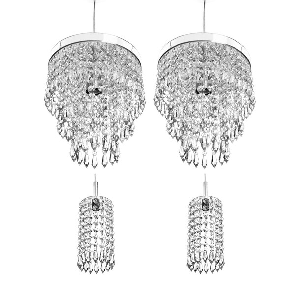 Kit 2 Pendentes Clearcrillic + 2 Pendentes Manucrillic