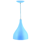 Kit 2 Pendentes Gota Média Alumínio 30cm Azul Bebê