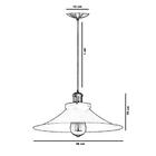 Kit 2 Pendentes Industrial 38 Cm Vintage Retro Nordic Loft