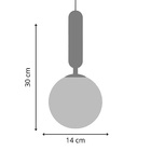 Kit 2 Pendentes Luminária Teto Dourado Mate Vidro Fumê 30cm