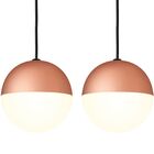 Kit 2 Pendentes Luminária Teto Sala Balcão Cobre Mate 10cm