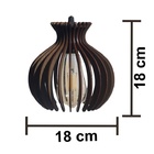 Kit 2 Pendentes Lustre Luminária De Teto Alaska P (18x18cm)