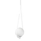 Kit 2 Pendentes Lustre On Drop Branco Globo De Vidro Branco