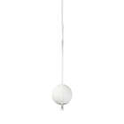 Kit 2 Pendentes Lustre On Drop Branco Globo De Vidro Branco