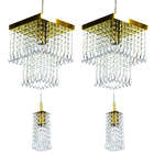 Kit 2 Pendentes Marrycrillic + 2 Pendentes Clearcrilic Gold