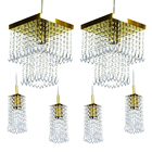 Kit 2 Pendentes Marrycrillic + 4 Pendentes Clearcrilic Gold