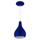 Kit 2 Pendentes Nepal Premium Gourmet Aluminio Azul Metalico