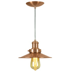 Kit 2 Pendentes Nordic Industrial 22 Cm New Cobre