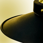 Kit 2 Pendentes Nordic Industrial 22 Cm Preto Com Dourado