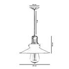 Kit 2 Pendentes Nordic Industrial 22 Cm Preto Com Dourado