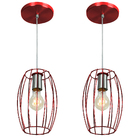 Kit 2 Pendentes Pequim Aramado Cereja