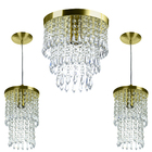 Kit 2 Pendentes Spark + Lustre Plafon Manucrillic Dourado