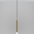 Kit 2 Pendentes Teto Luminária Tubo Difusor Mesa Sala Bronze