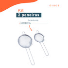 Kit 2 Peneiras Aço Inox Coador E Filtro De Sucos, Chás E Líqu