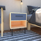 Kit 2 Pés De Metal 18cm Preto Multiuso Para Armário Mesas De