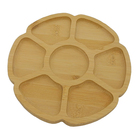 Kit 2 Petisqueiras Flor Bambu 25cm Class Home