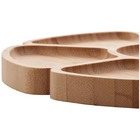 Kit 2 Petisqueiras Flor Bambu 25cm Class Home