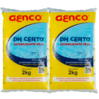 Kit 2 Ph Certo Genco Elevador De Alcalinidade Piscinas 2kg
