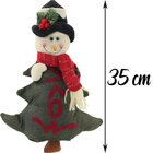 Kit 2 Pinheiros De Pelúcia Natal Papai Noel Boneco De Neve Pe