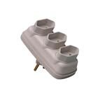 Kit 2 Pino Macho 3 Saidas (novo) Bipolar 10a Cinza - Ilumi