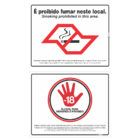 Kit 2 Placas Adesiva Sinalização Bar Restaurante Comércio 20x