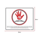 Kit 2 Placas Adesiva Sinalização Bar Restaurante Comércio 20x