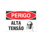 Kit 2 Placas de Sinalização Indicativa Perigo de Alta Tensão
