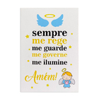Kit 2 Placas Decorativas Em Mdf Aqui Dorme Uma Princesa E Ora