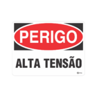 Kit 2 Placas Sinalização Indicativa Alerta Perigo Alta Tensão