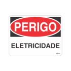 Kit 2 Placas Sinalização Indicativa Perigo Eletricidade Pvc 1