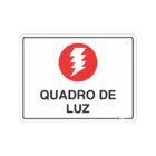 Kit 2 Placas Sinalização Quadro Luz 15x20Cm Autocolante Pvc
