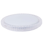 Kit 2 Plafon Led Acrilico Efeito Estrelado Slim Redondo3000k