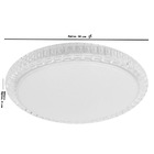 Kit 2 Plafon Led Acrilico Efeito Estrelado Slim Redondo3000k