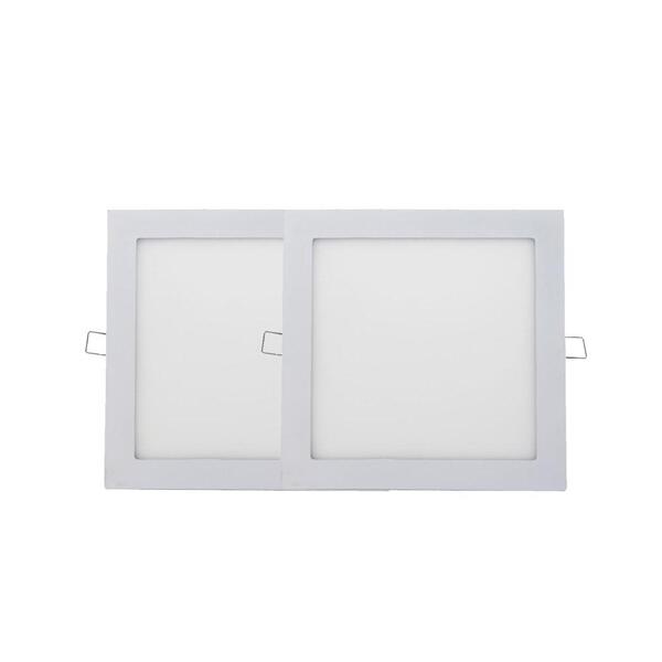 Kit 2 Plafon Painel Led Luminária Downlight 25w Embutir